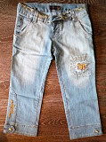 Капри джинсовые с вышивкой Караганда