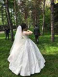 Шикарное удобное свадебное платье Алматы