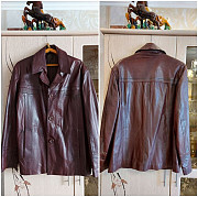 Мужской кожаный пиджак. 56-58 размер. Петропавловск
