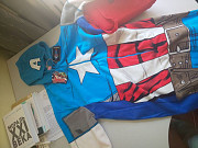 3D пижама комбинезон Captain America Marvel из Германии 100% Качество Астана
