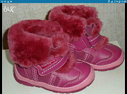 Новые детские зимние ботинки фирмы kapika, кожаные с натуральным мехом Конаев