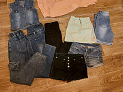 Джинаса , джинсы , джинсовая , жилетка сарафан для девочки . Алматы