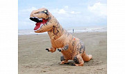 Карнавальный взрослый смешной костюм. Надувной динозавр T-Rex Алматы