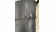 Деловая сумка-портфель фирмы MONTBLANC, кожаная, чёрная Алматы